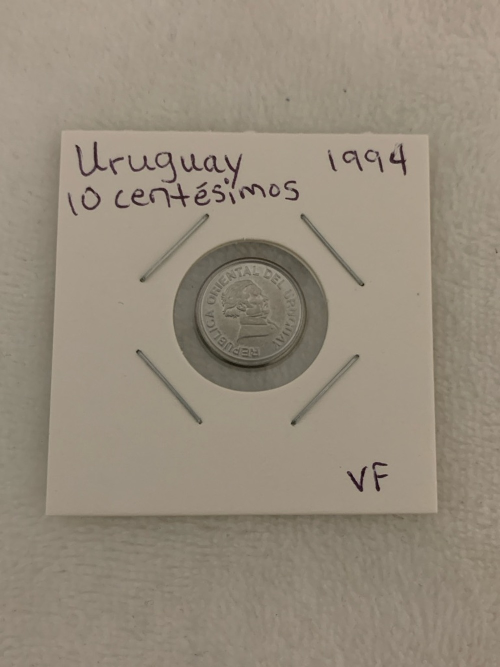 1994 Uruguay 10 Centesimos Coin
